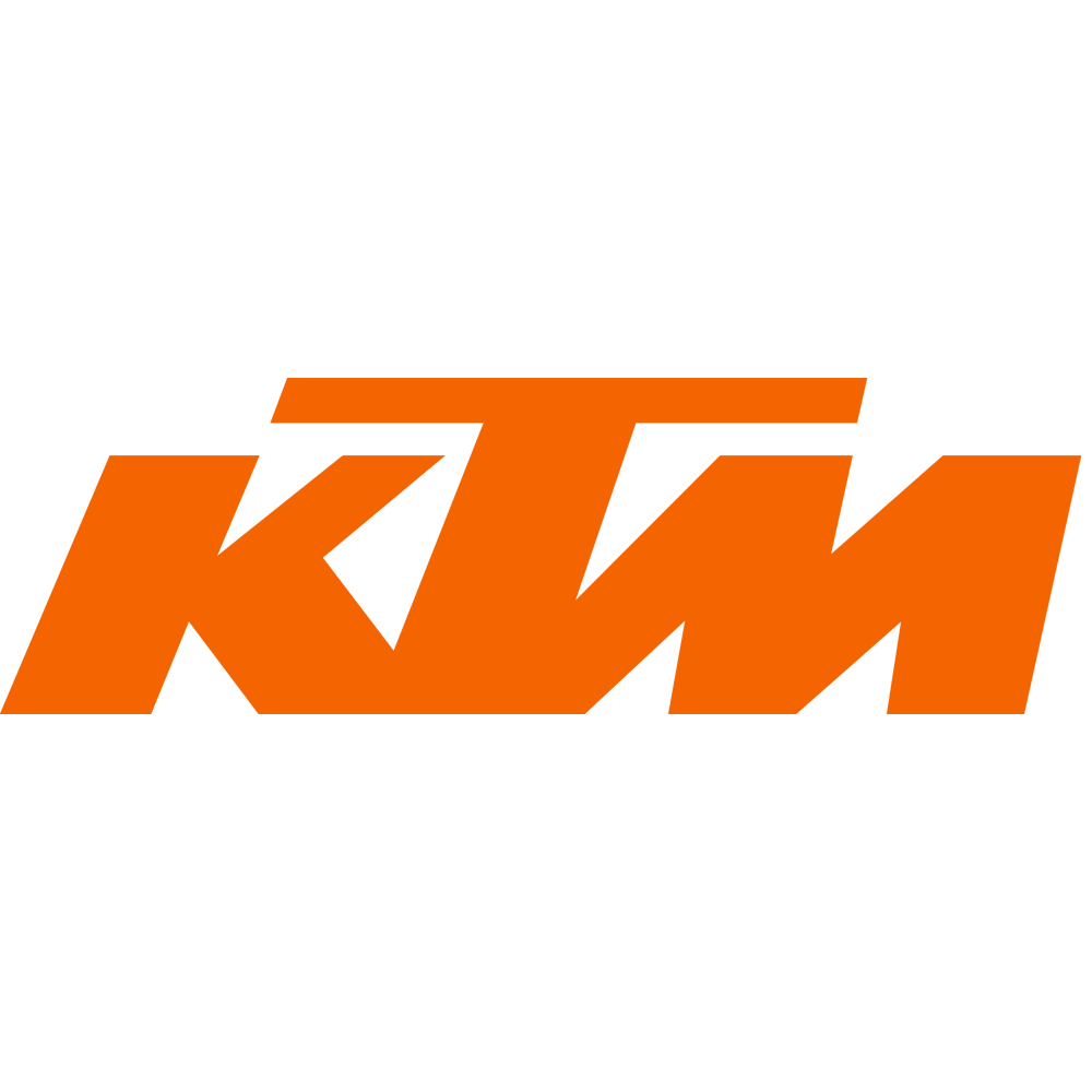 Logo de KTM en naranja