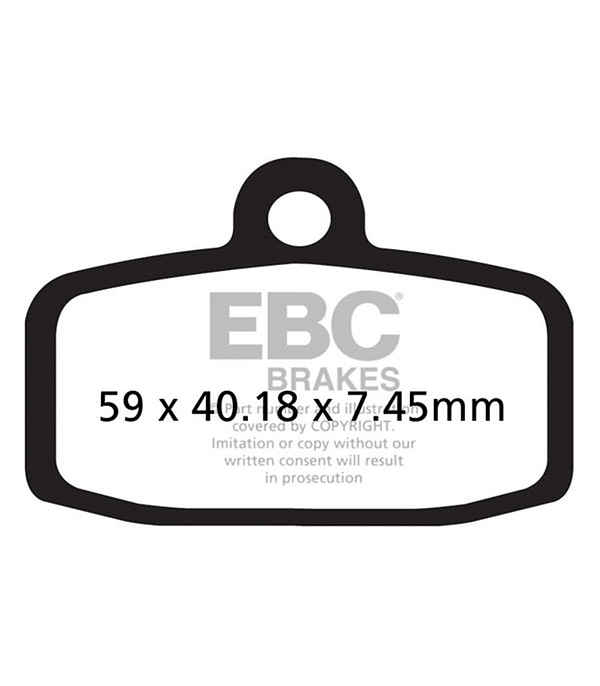 Pastillas de freno delantero sinterizadas marca EBC